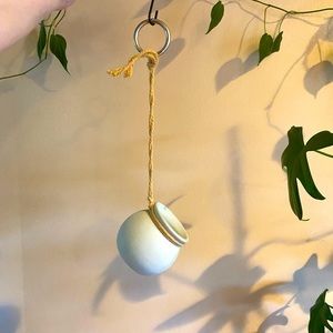 Handmade Clay Hanging Planter